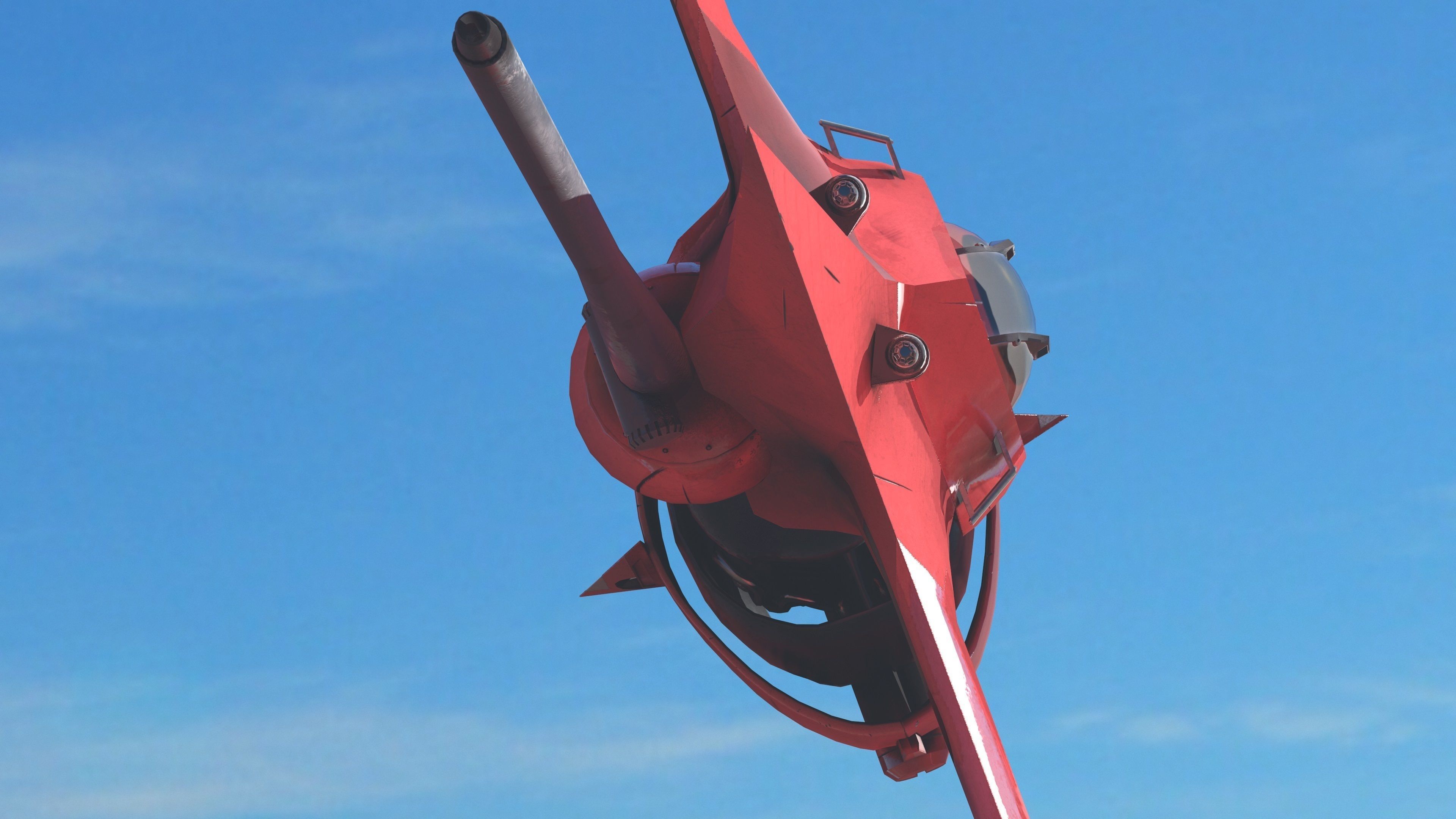 Swordfish monoracer Low-poly 3D model_14