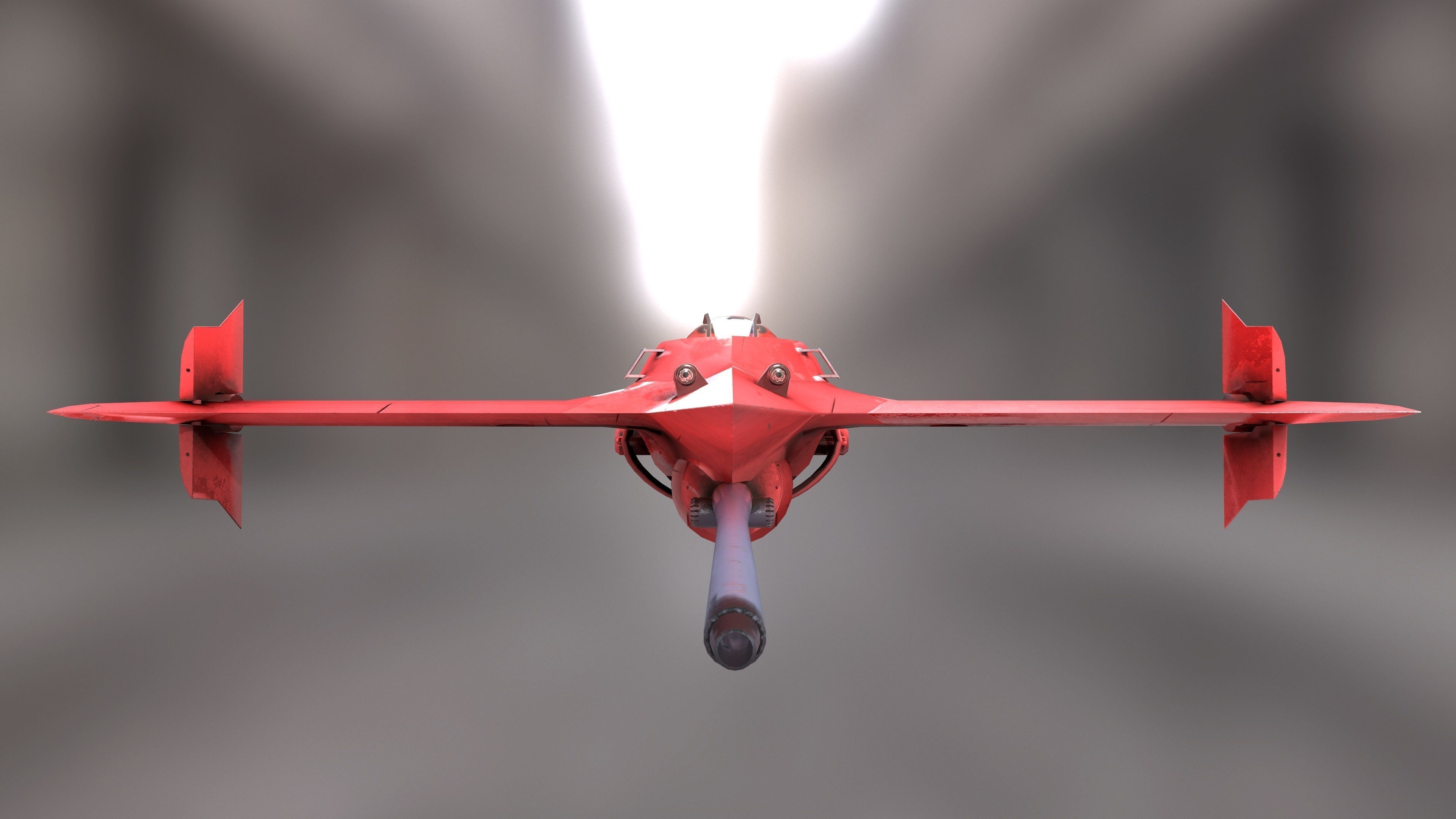 Swordfish monoracer Low-poly 3D model_9