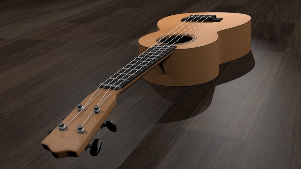 Ukulele 3D model