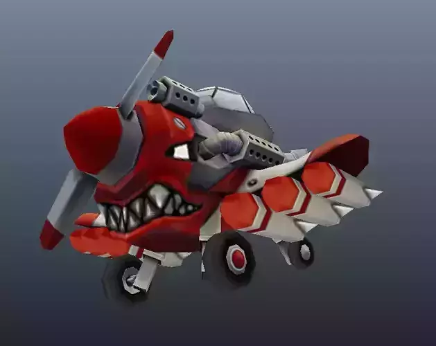 Micro Plane - Low Poly Hand Painted