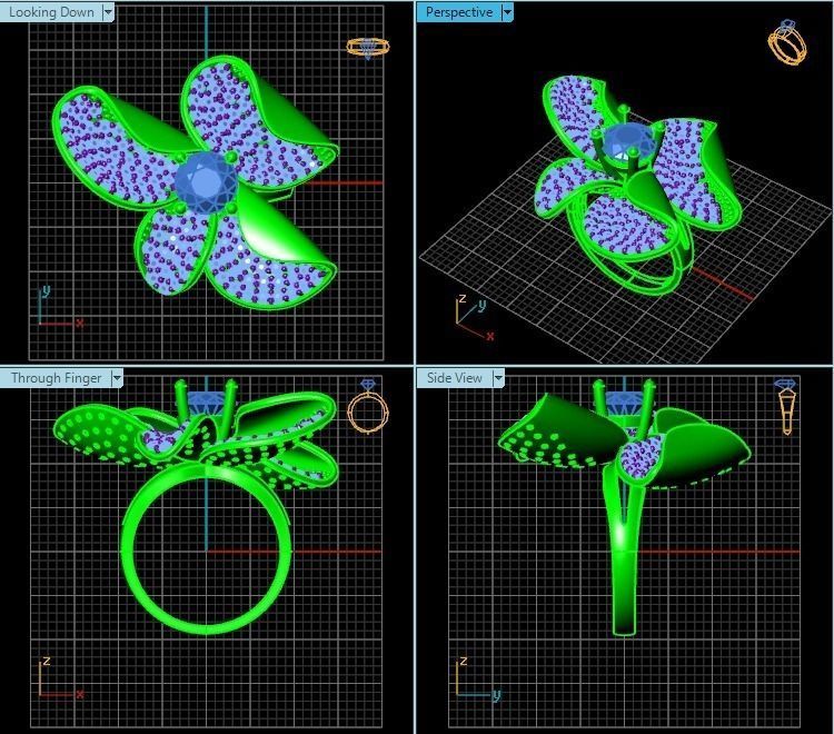 Ring T00266 3D print model_2