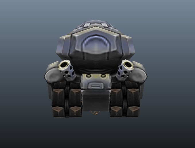 Micro Tank - Low Poly Hand Painted Low-poly 3D model_5