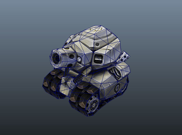 Micro Tank - Low Poly Hand Painted Low-poly 3D model_1
