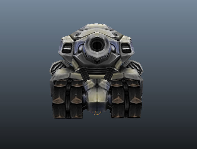 Micro Tank - Low Poly Hand Painted Low-poly 3D model_3