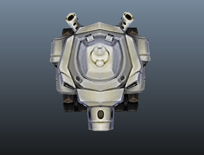 Micro Tank - Low Poly Hand Painted Low-poly 3D model_6