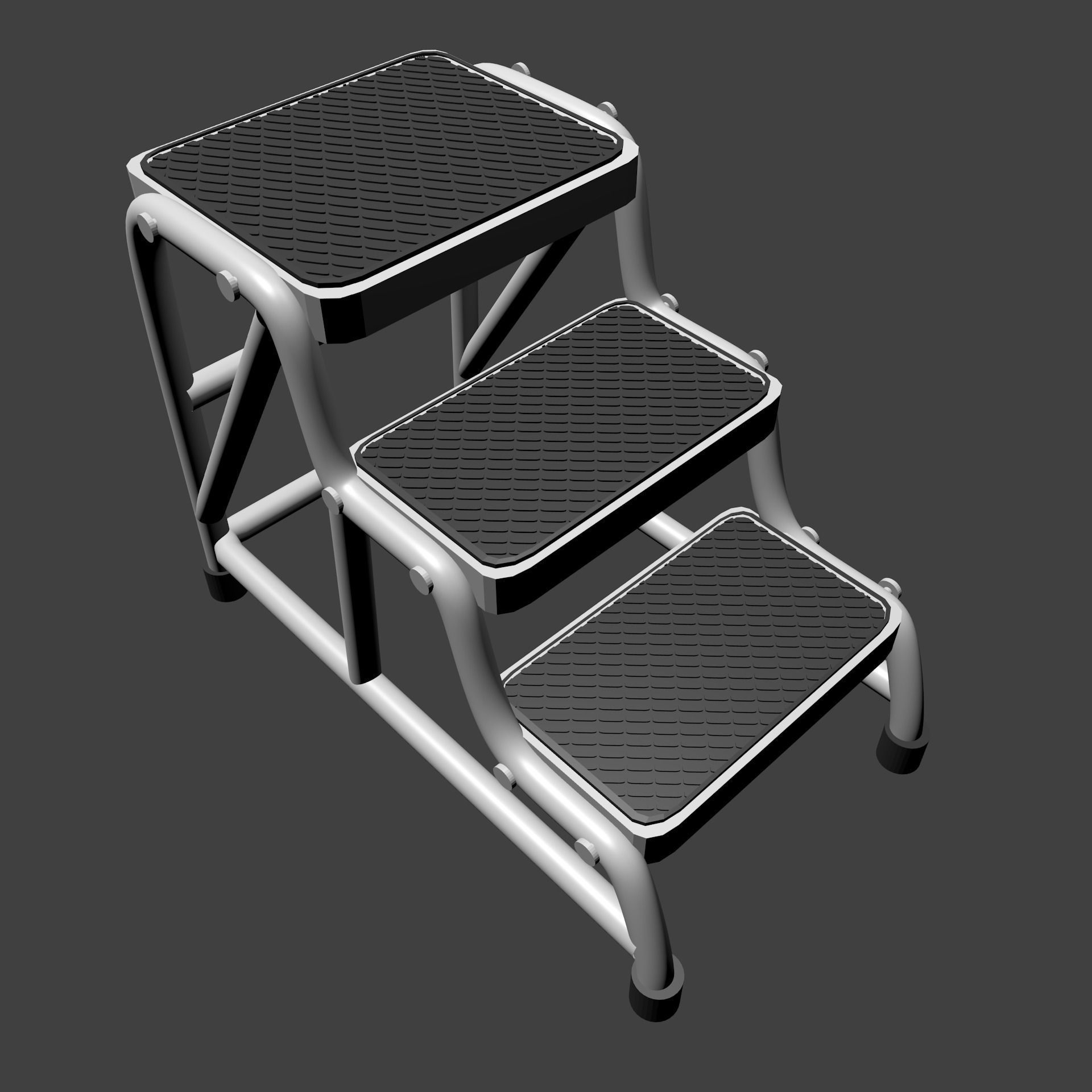Store stair 3D model_1