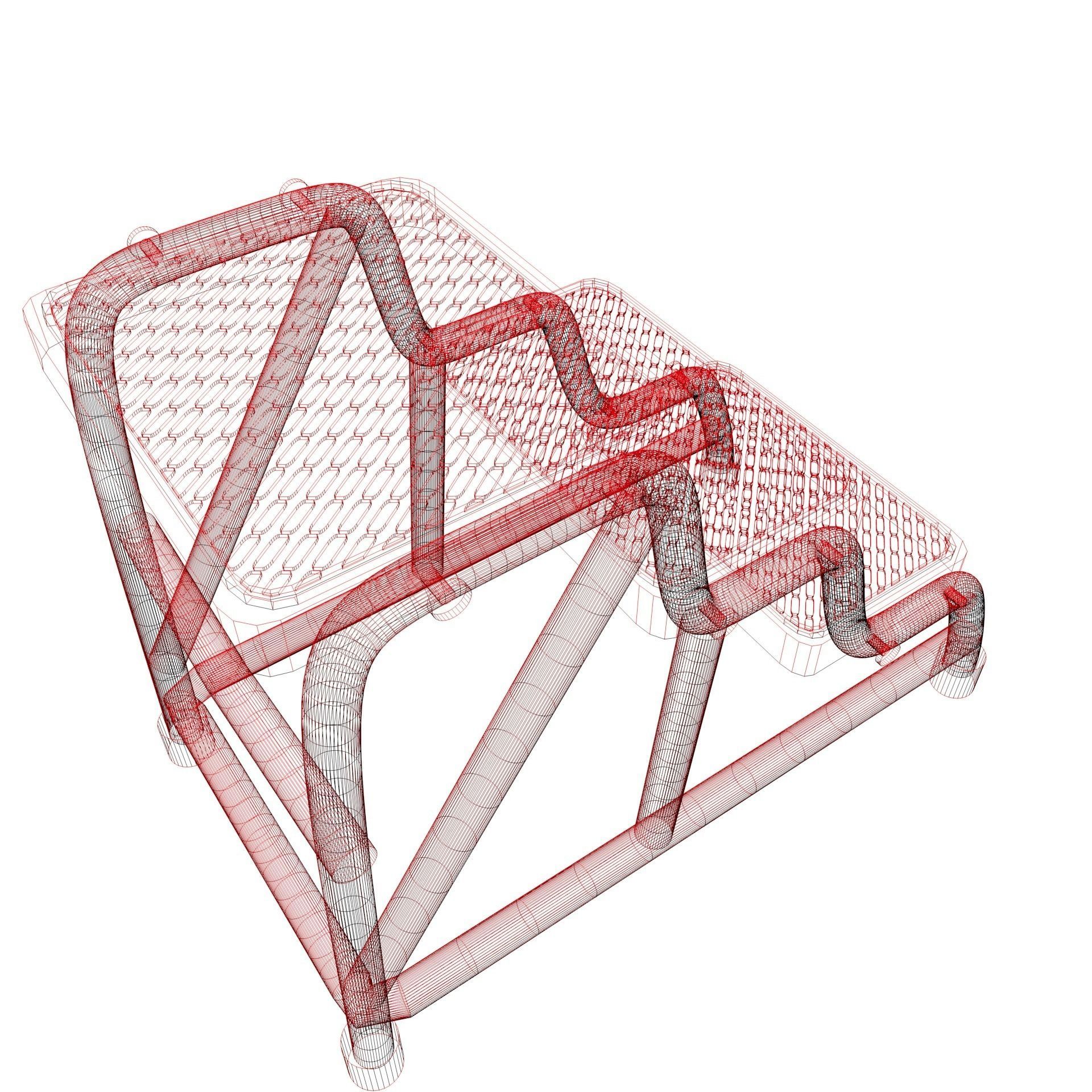 Store stair 3D model_6