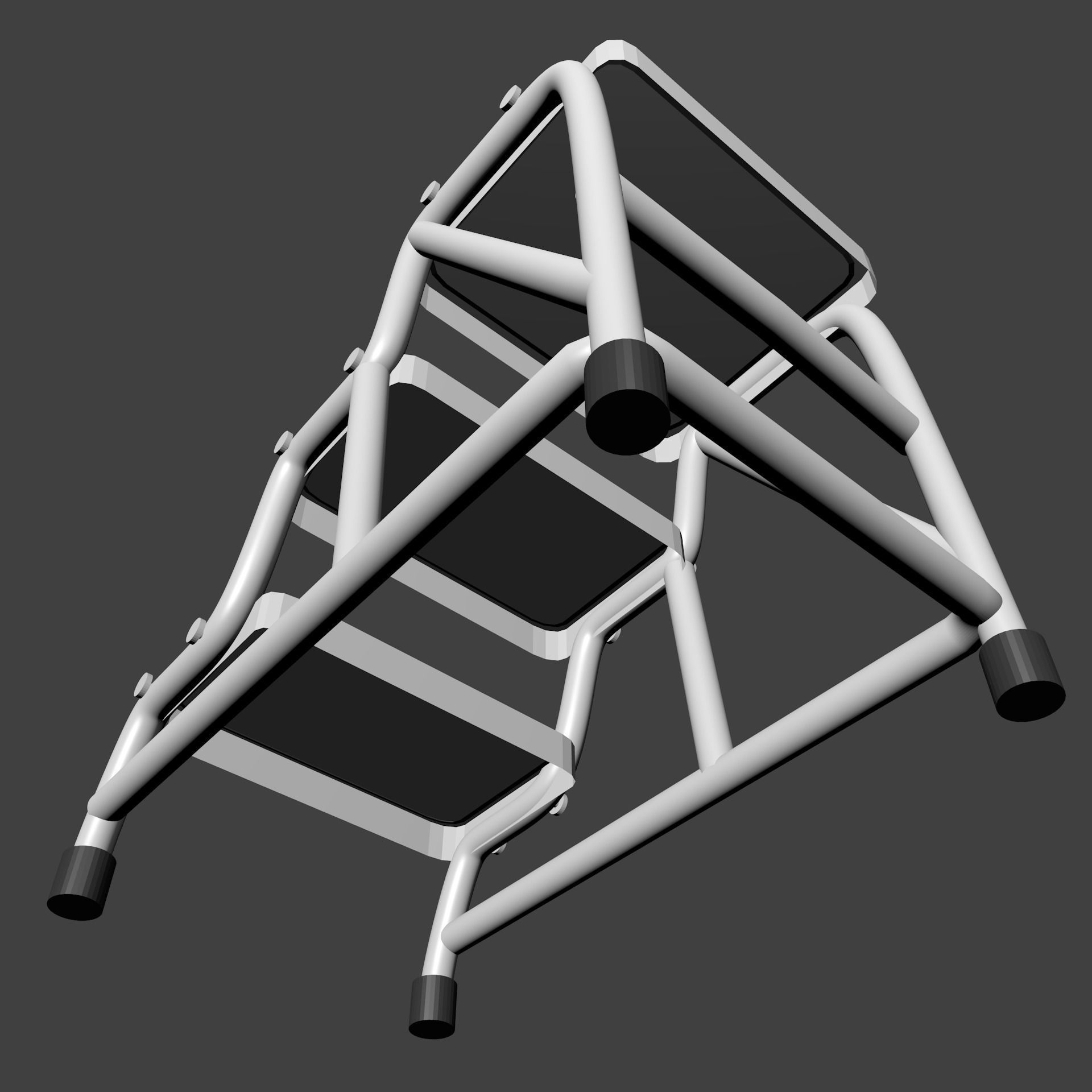 Store stair 3D model_2