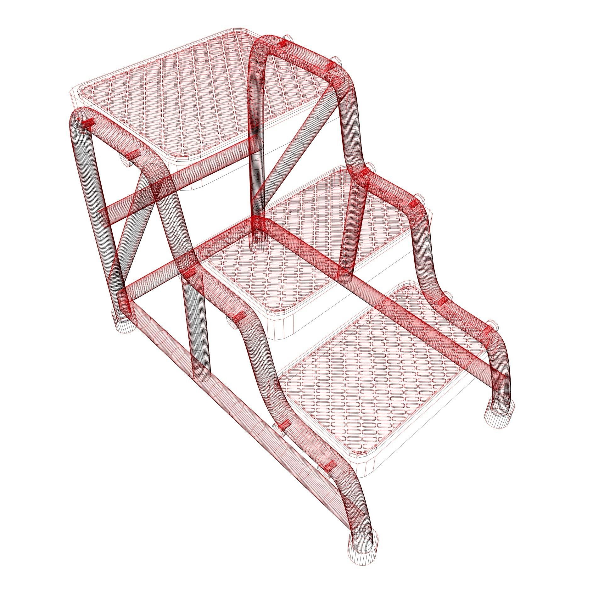 Store stair 3D model_5