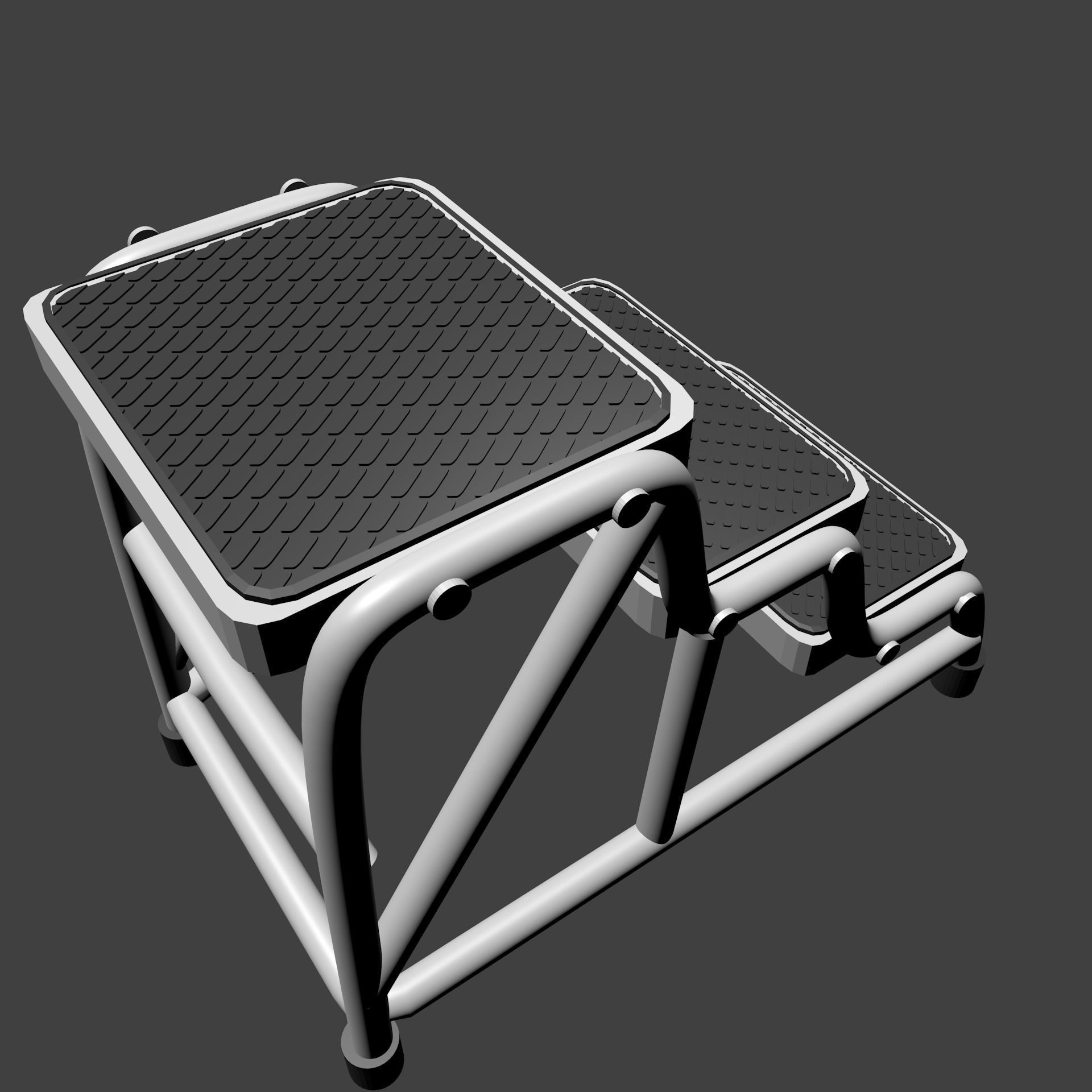 Store stair 3D model_8