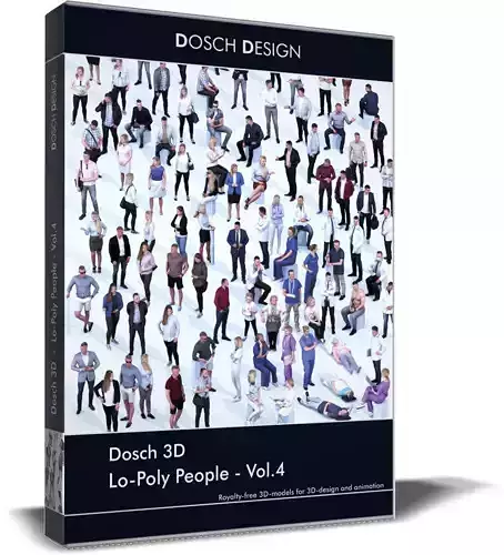 Dosch 3D - LoPoly People Vol 4 Low-poly 3D model