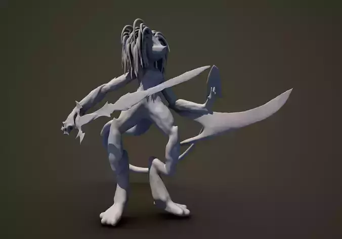 Lizz - Spore-like Creature Free 3D model