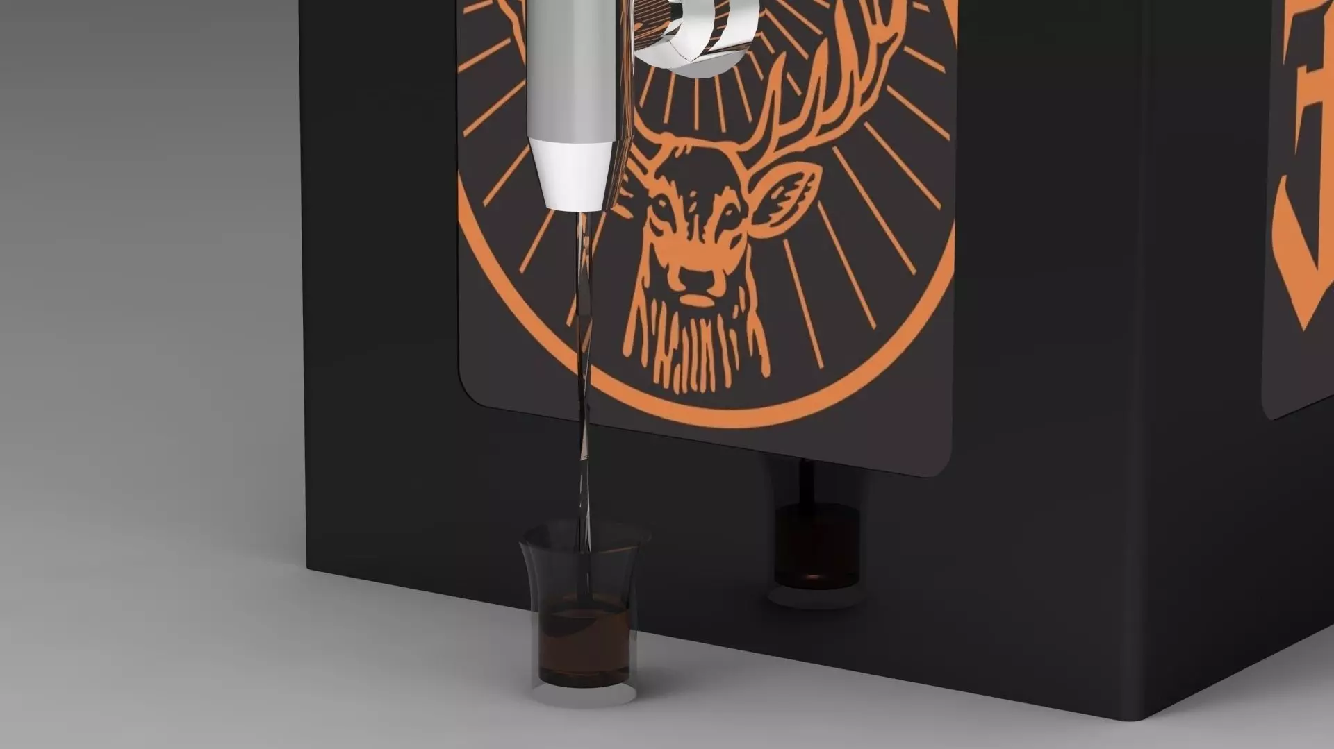 Jagermeister Shot Machine 3D model