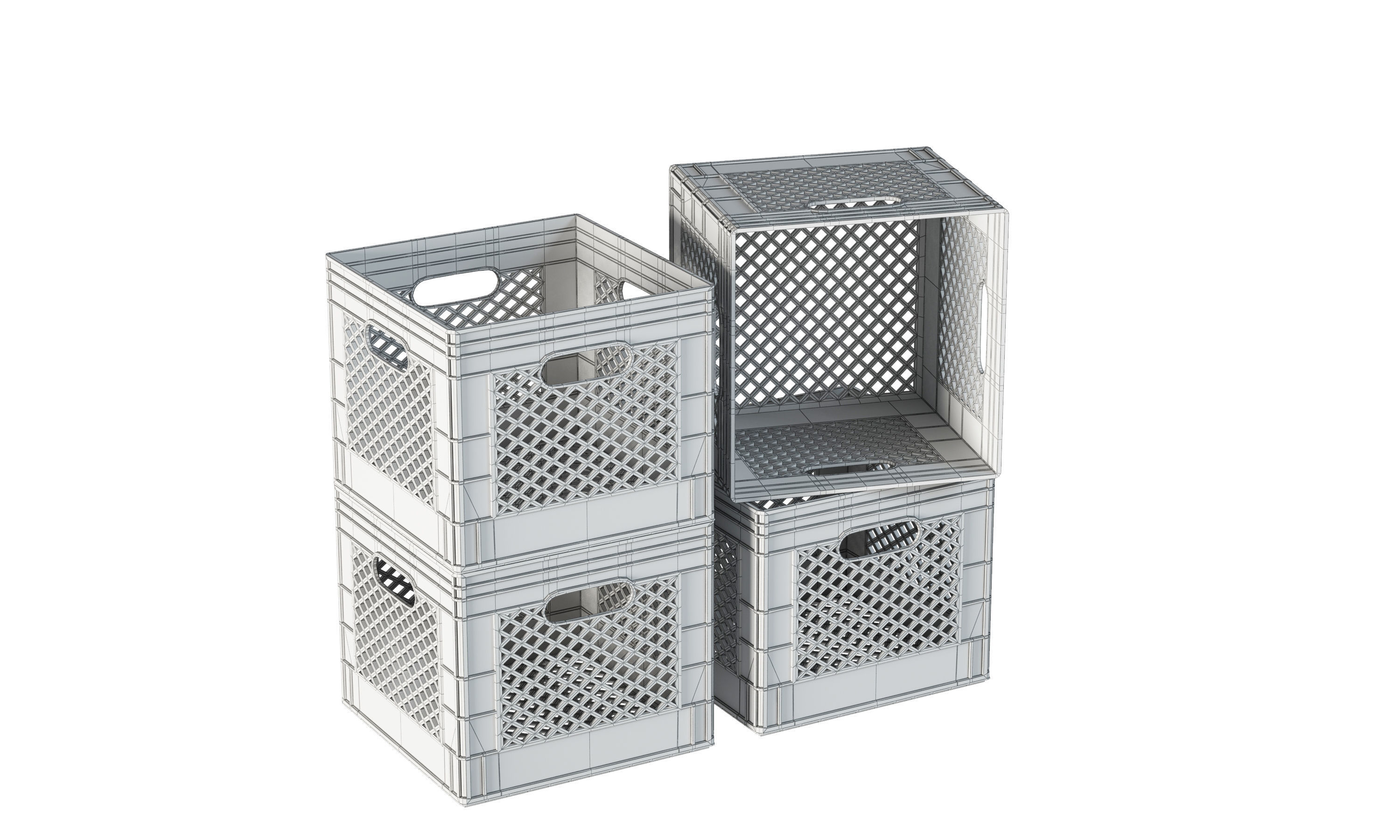 plastic box Free 3D model_4