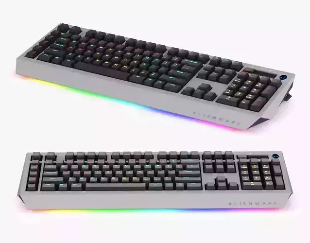 Dell Alienware Pro Gaming Keyboard AW768 3D model