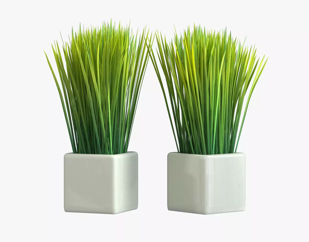 Kit Capim Artificial 3D model_0