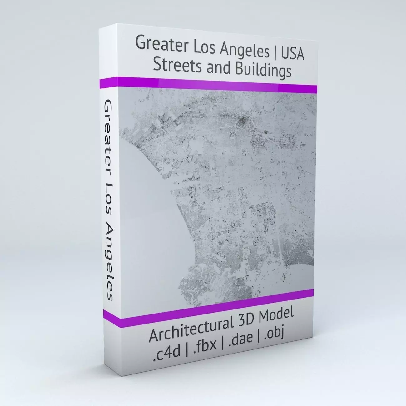 Greater Los Angeles Streets and Buildings 3D model