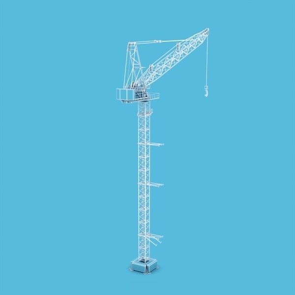 Tower crane Low-poly 3D model_6