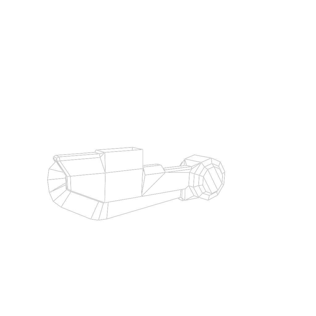 Gun Set 01  - Low Poly Hand Painted Low-poly 3D model_46