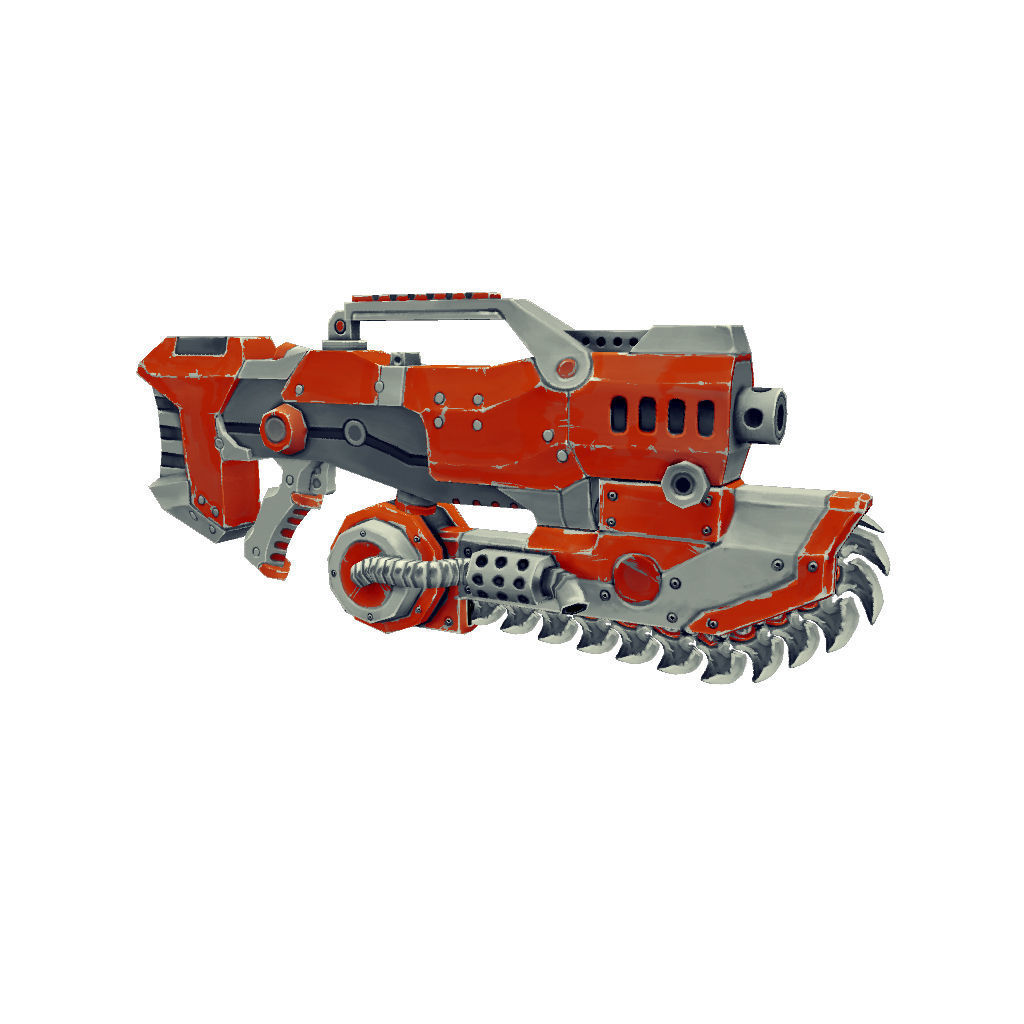 Gun Set 01  - Low Poly Hand Painted Low-poly 3D model_44