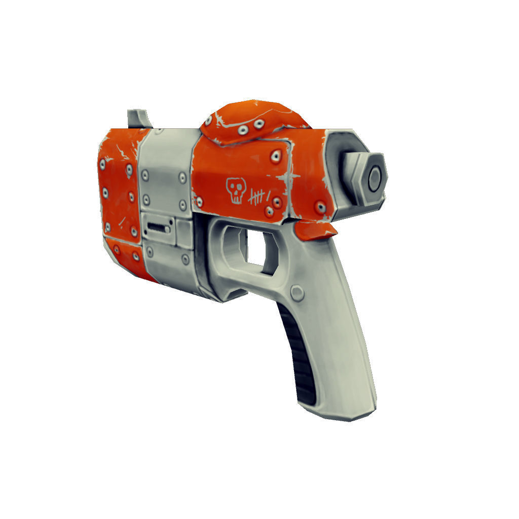 Gun Set 01  - Low Poly Hand Painted Low-poly 3D model_14
