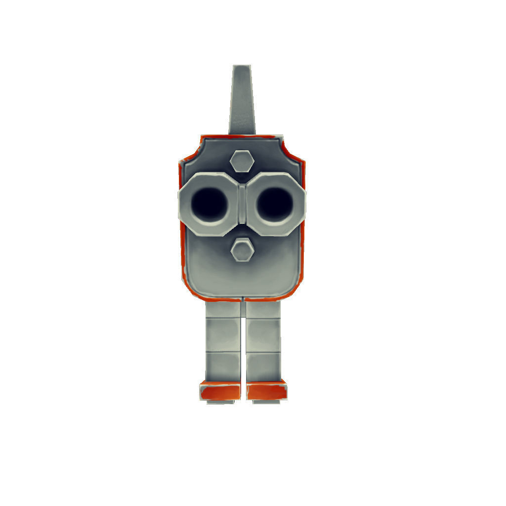 Gun Set 01  - Low Poly Hand Painted Low-poly 3D model_42