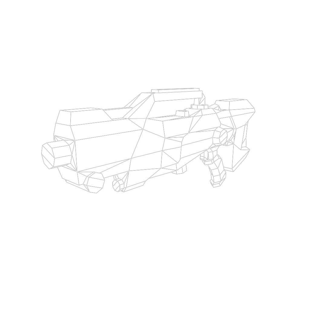 Gun Set 01  - Low Poly Hand Painted Low-poly 3D model_28