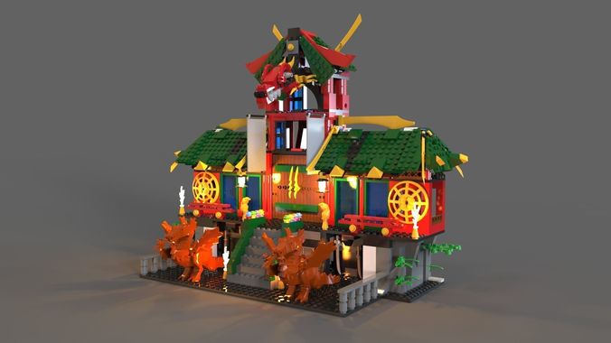 Lego ninja refuge 3D model