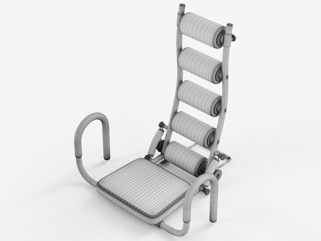 Gym Trainer AB Rocket - Rigged 3D model_14