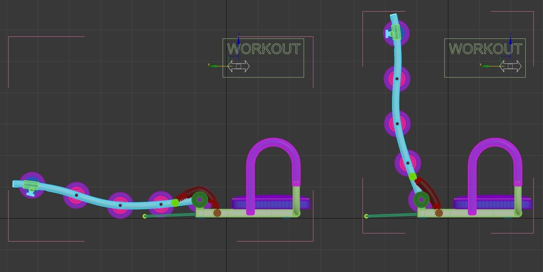 Gym Trainer AB Rocket - Rigged 3D model_19