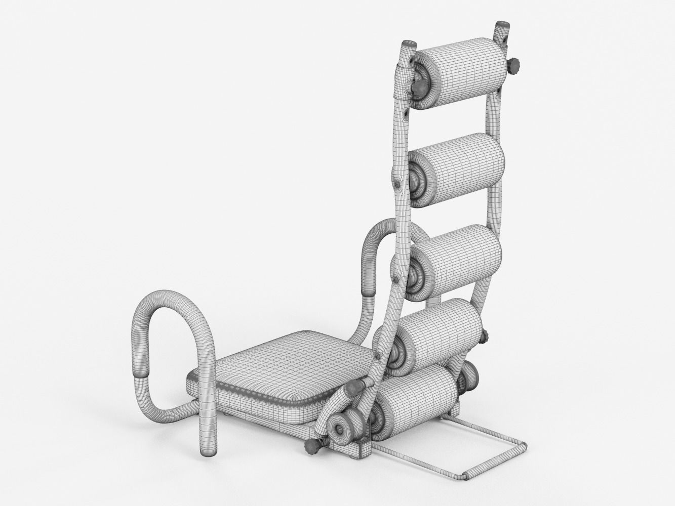Gym Trainer AB Rocket - Rigged 3D model_16