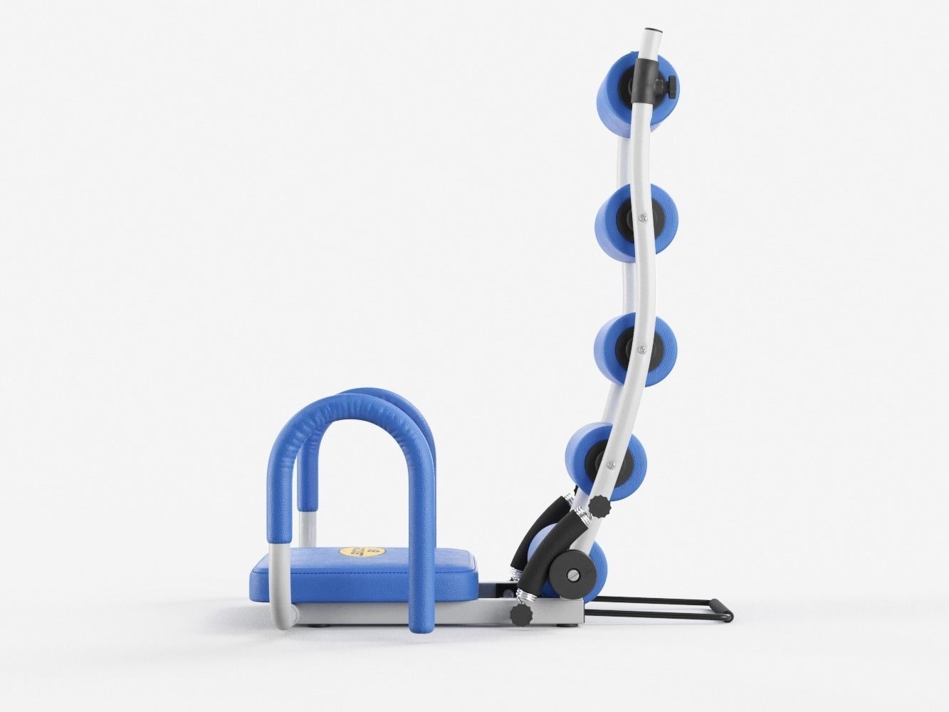Gym Trainer AB Rocket - Rigged 3D model_1