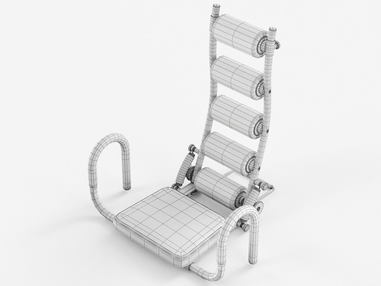 Gym Trainer AB Rocket - Rigged 3D model_13