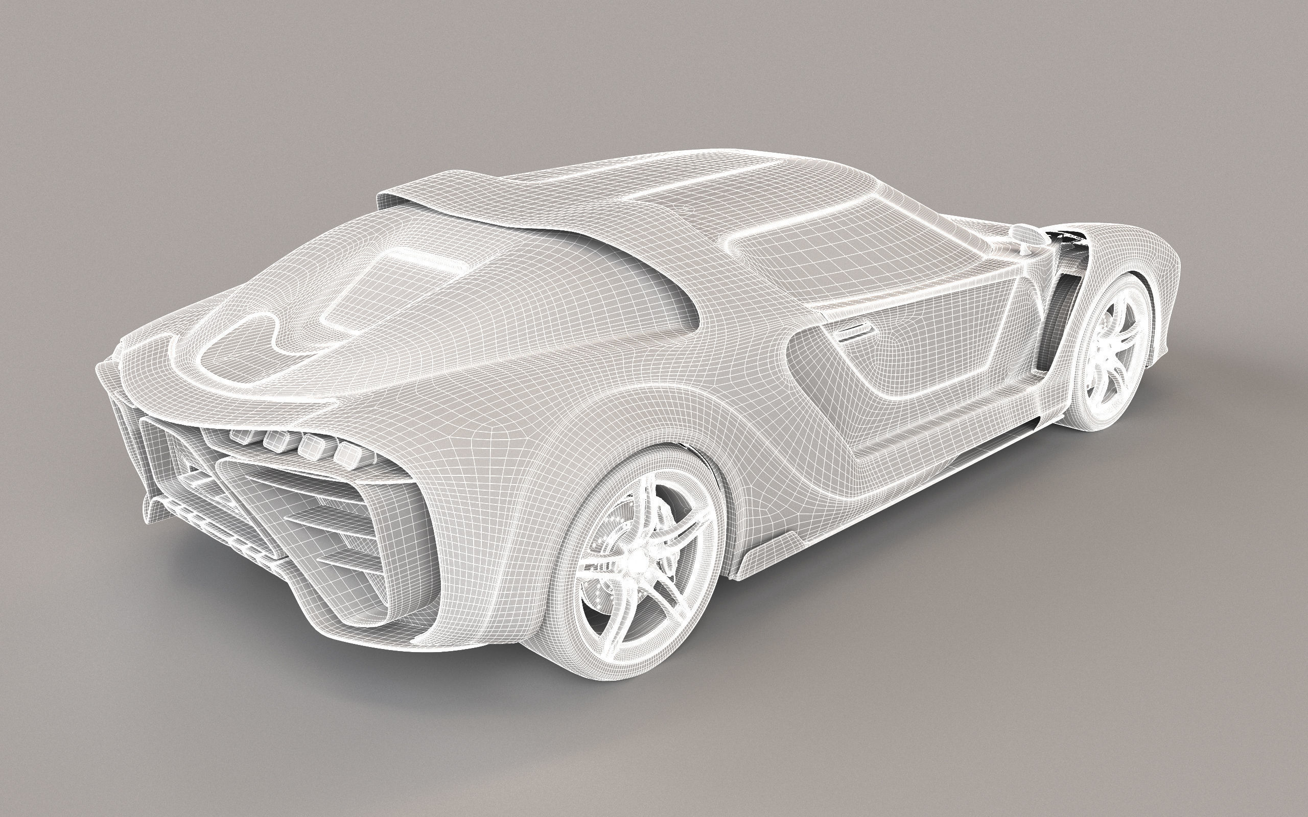 3D Concept Car and Chassis 3D model_27