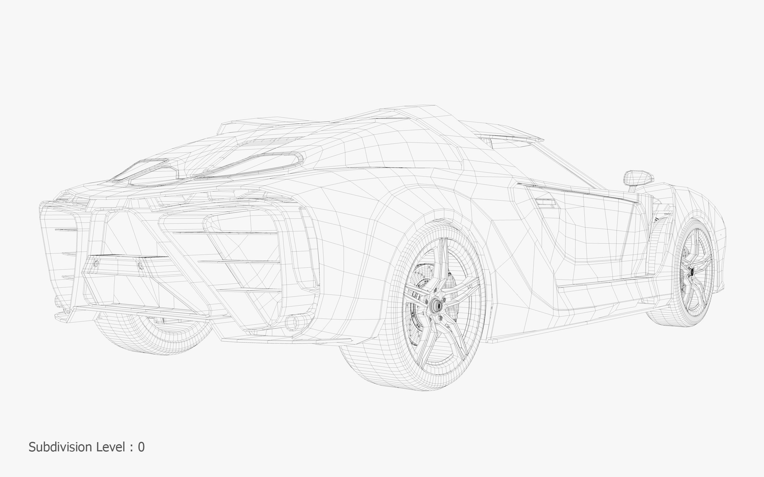 3D Concept Car and Chassis 3D model_38