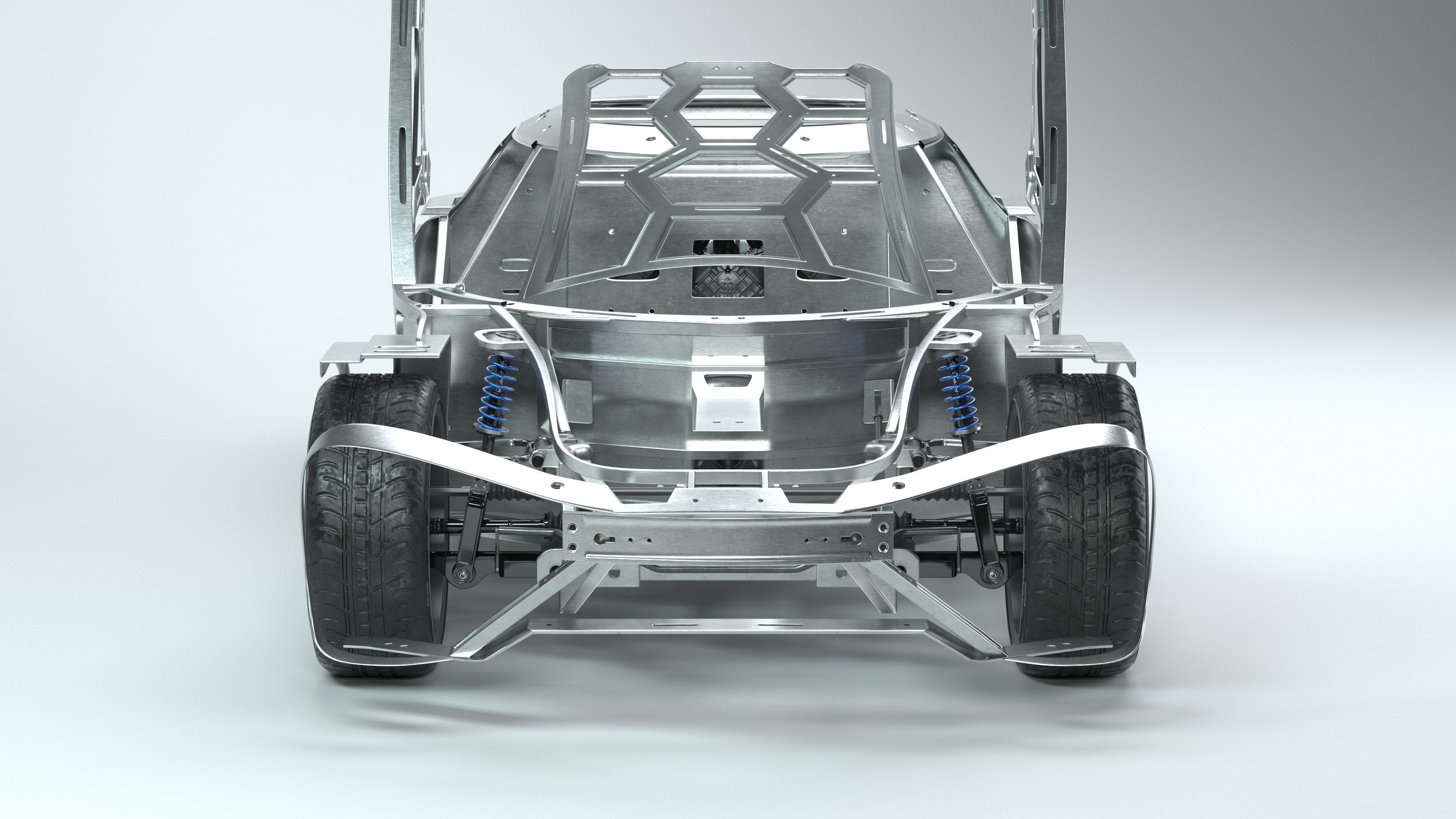 3D Concept Car and Chassis 3D model_7