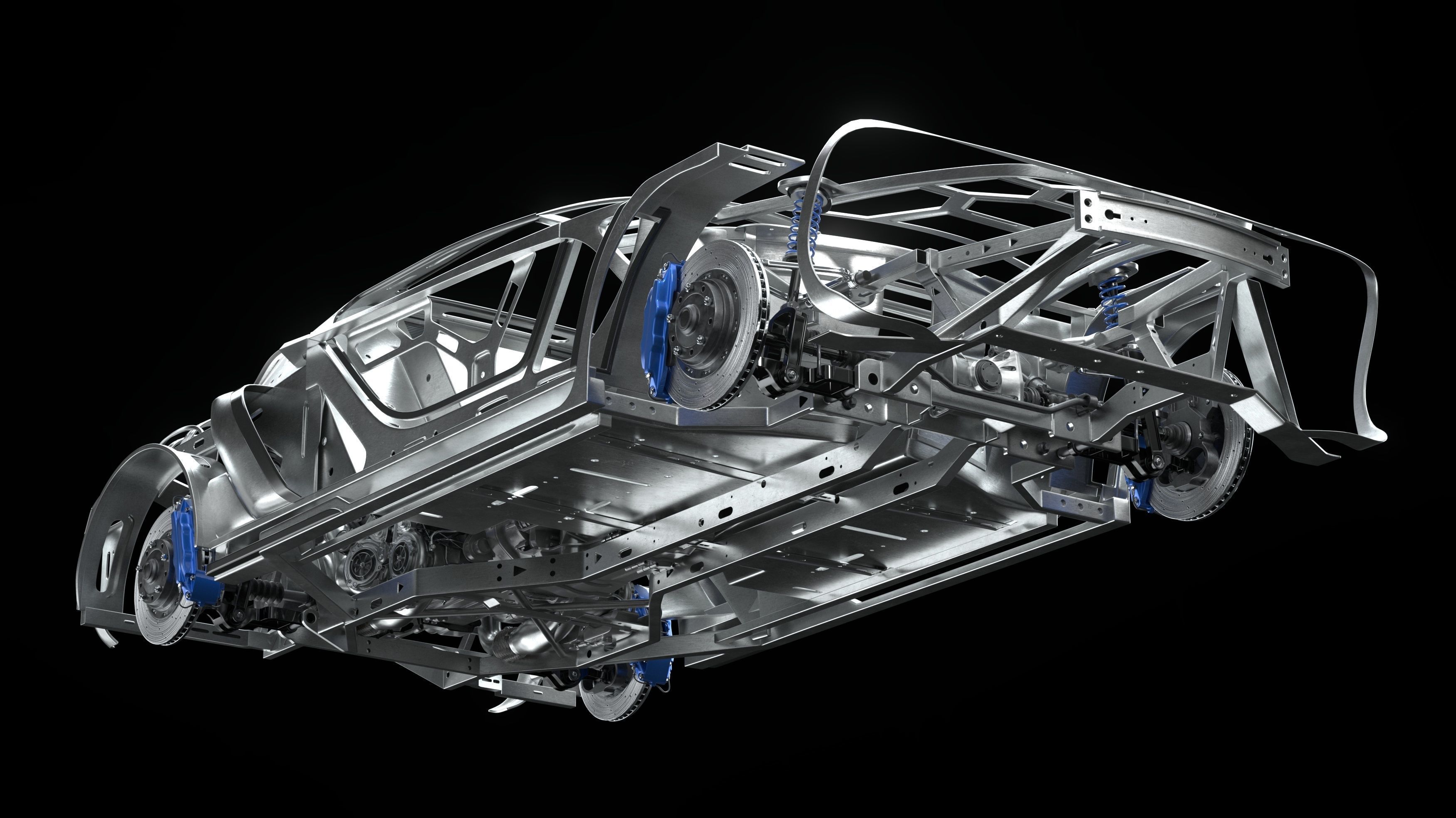 3D Concept Car and Chassis 3D model_15