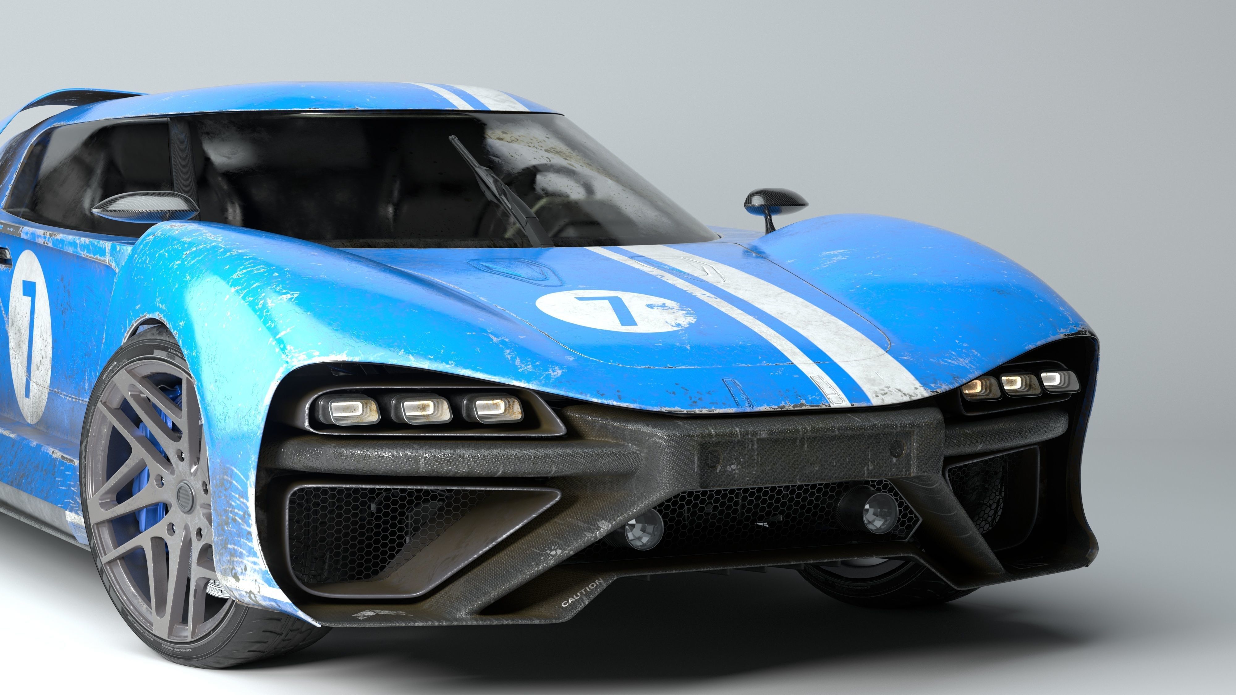 3D Concept Car and Chassis 3D model_6