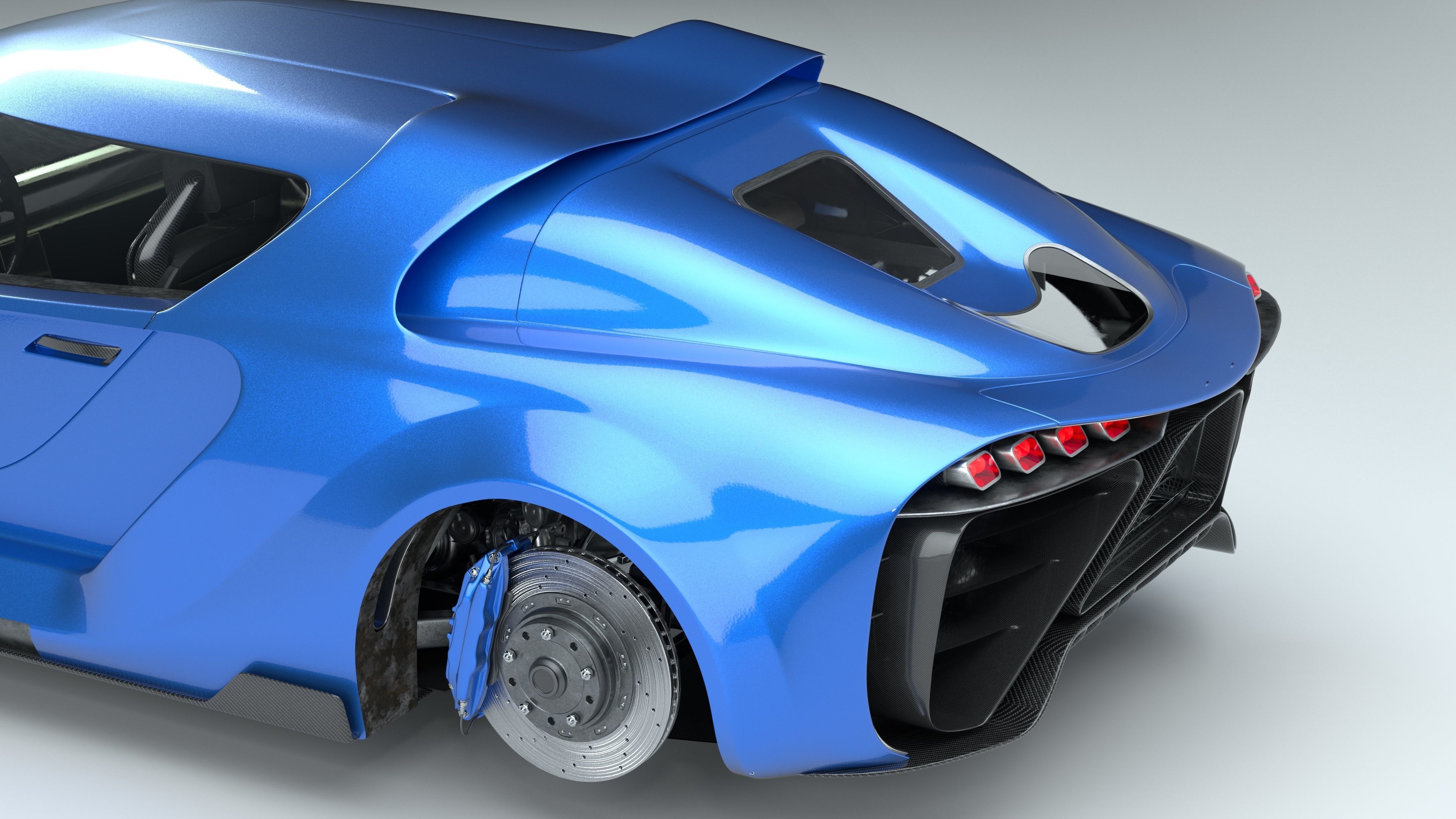 3D Concept Car and Chassis 3D model_24