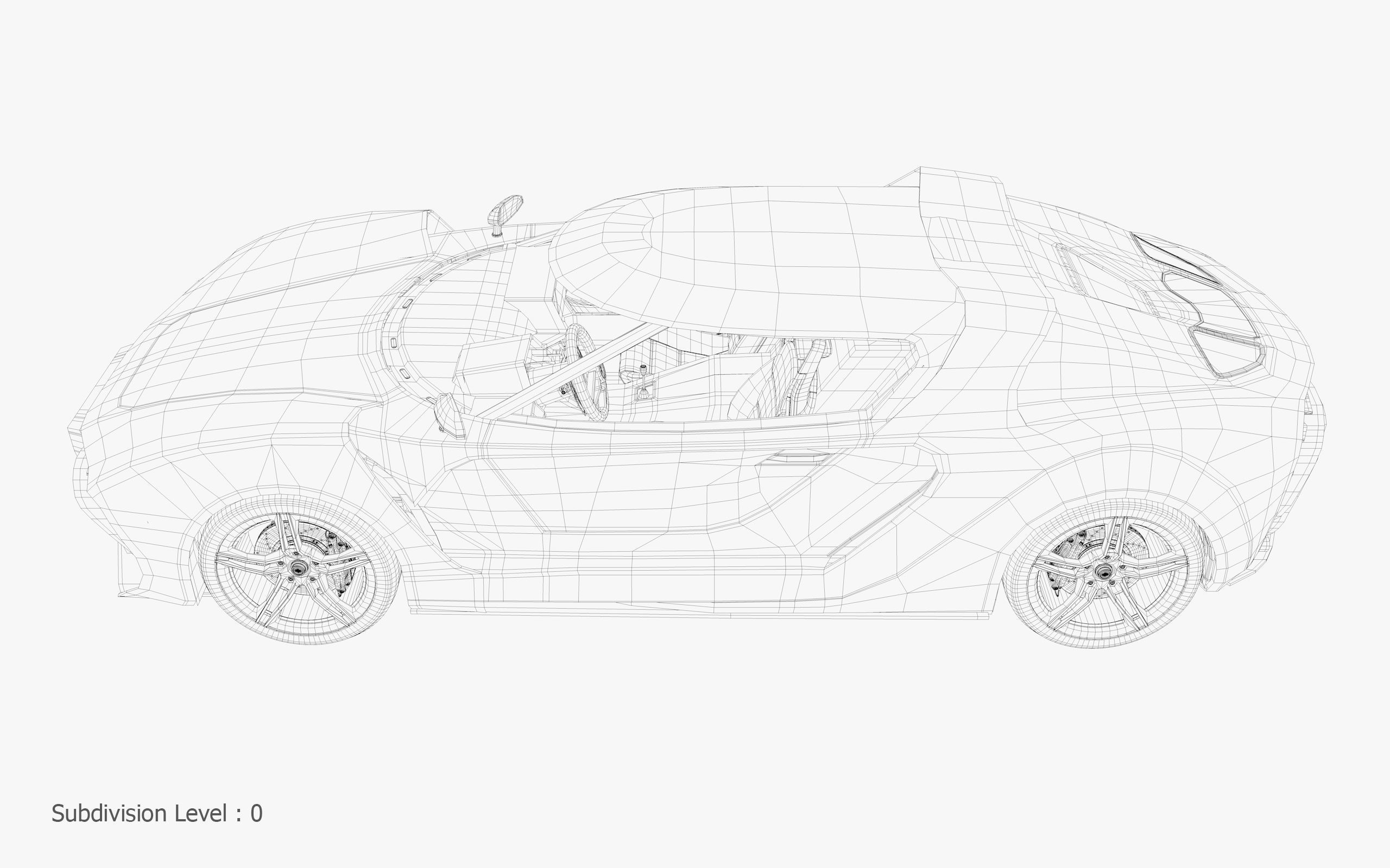 3D Concept Car and Chassis 3D model_35