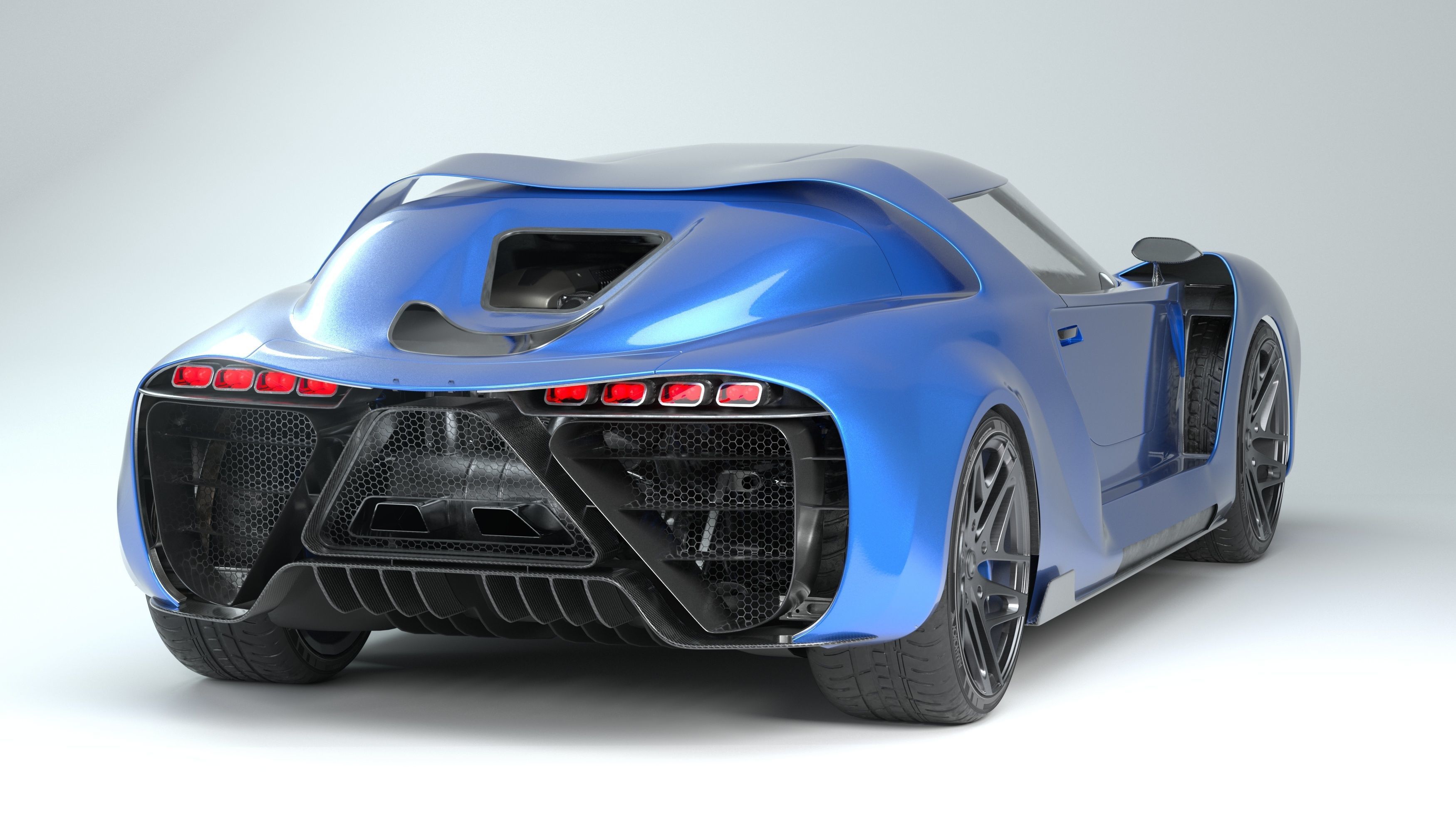3D Concept Car and Chassis 3D model_11