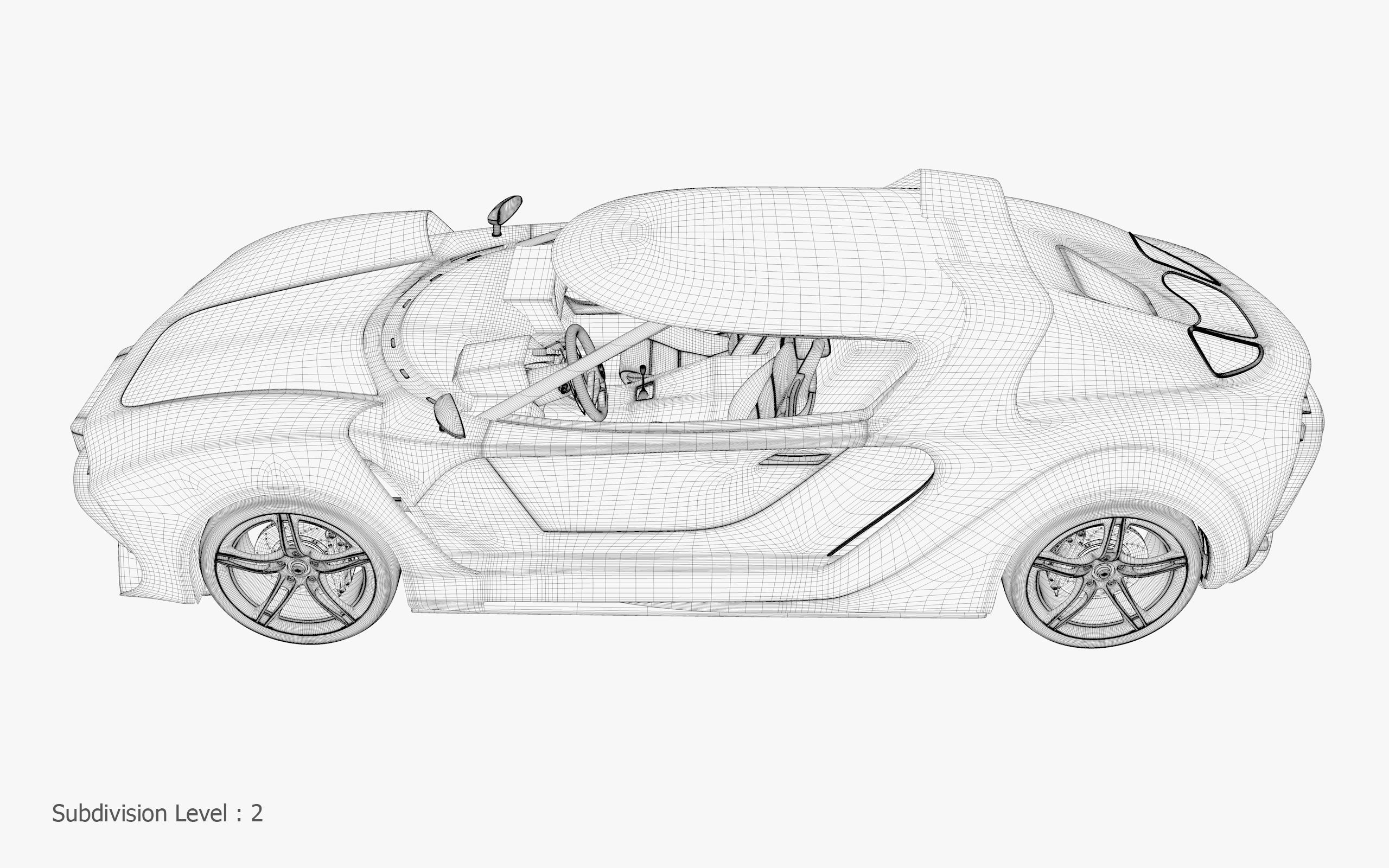 3D Concept Car and Chassis 3D model_37