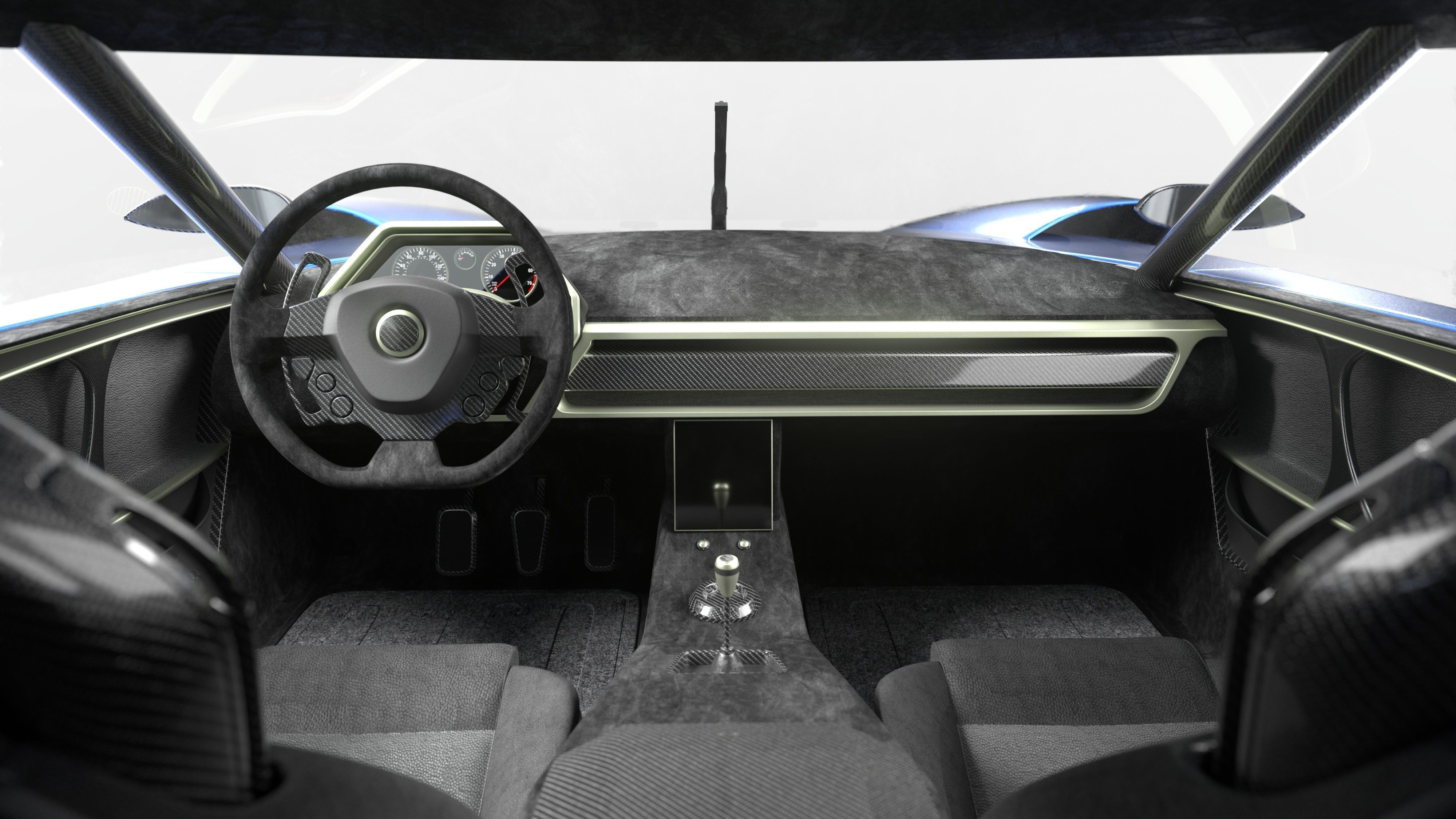 3D Concept Car and Chassis 3D model_13
