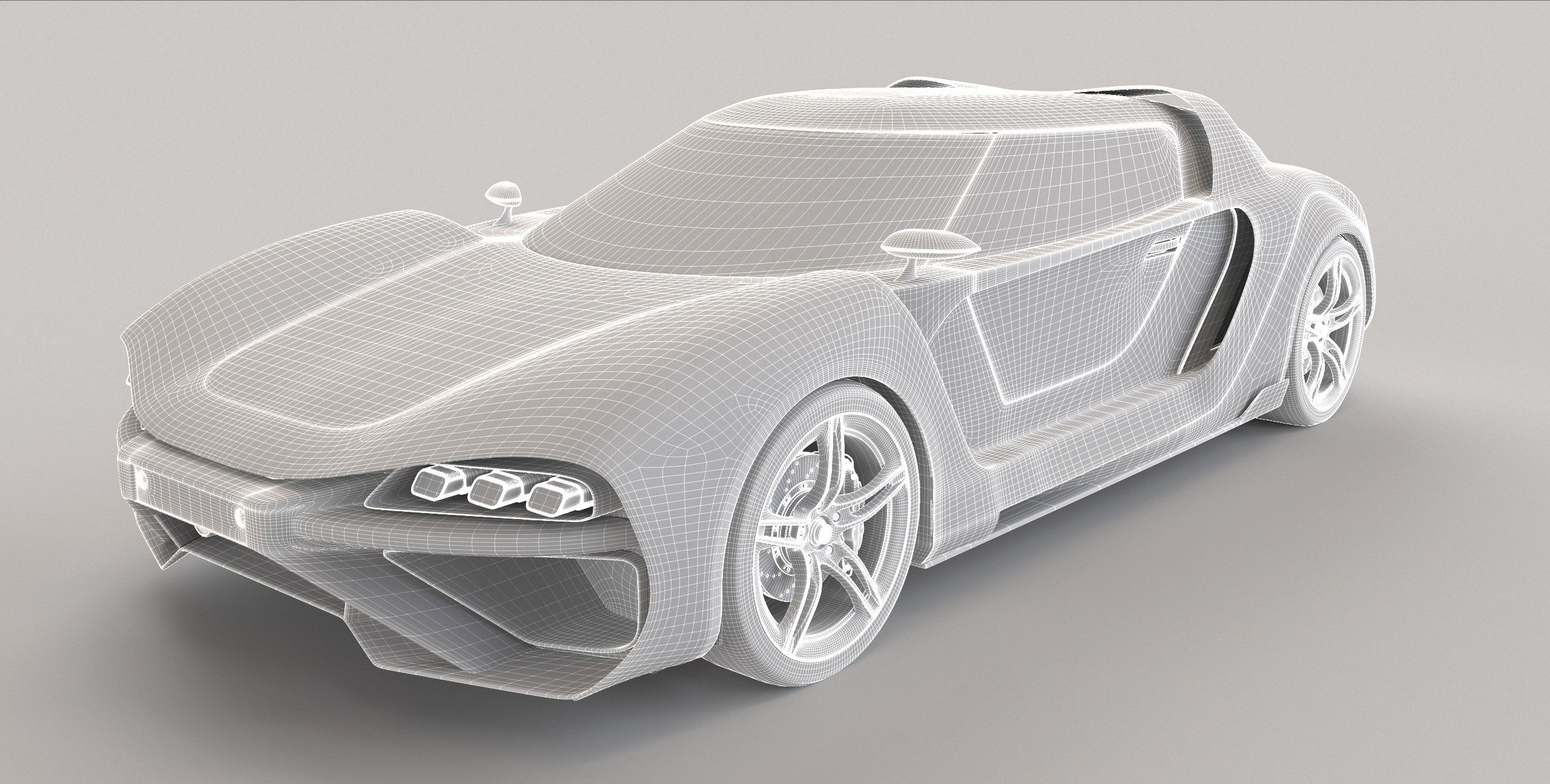 3D Concept Car and Chassis 3D model_34