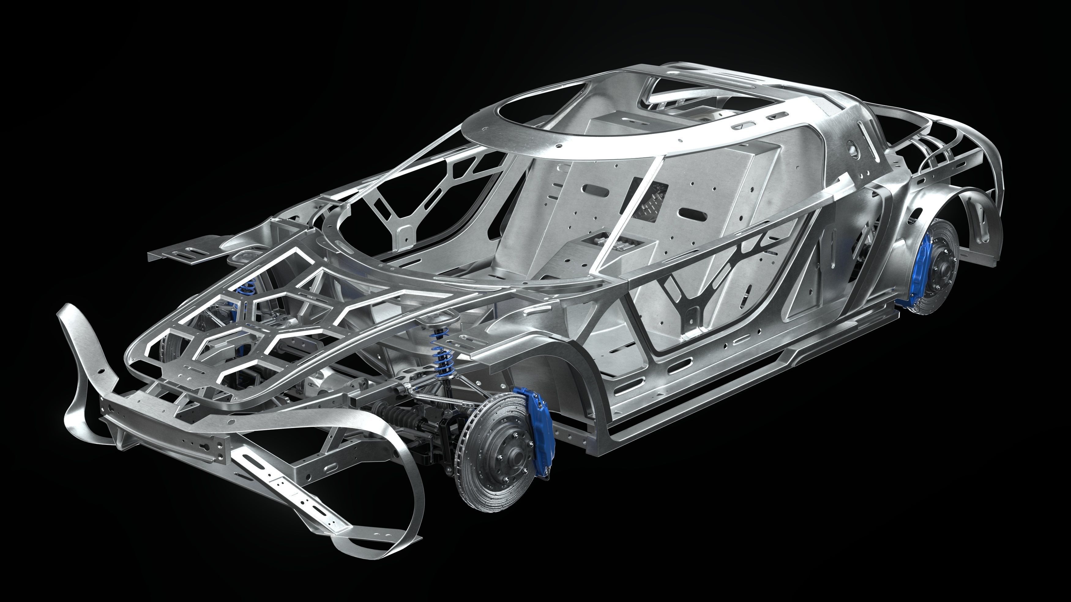3D Concept Car and Chassis 3D model_10