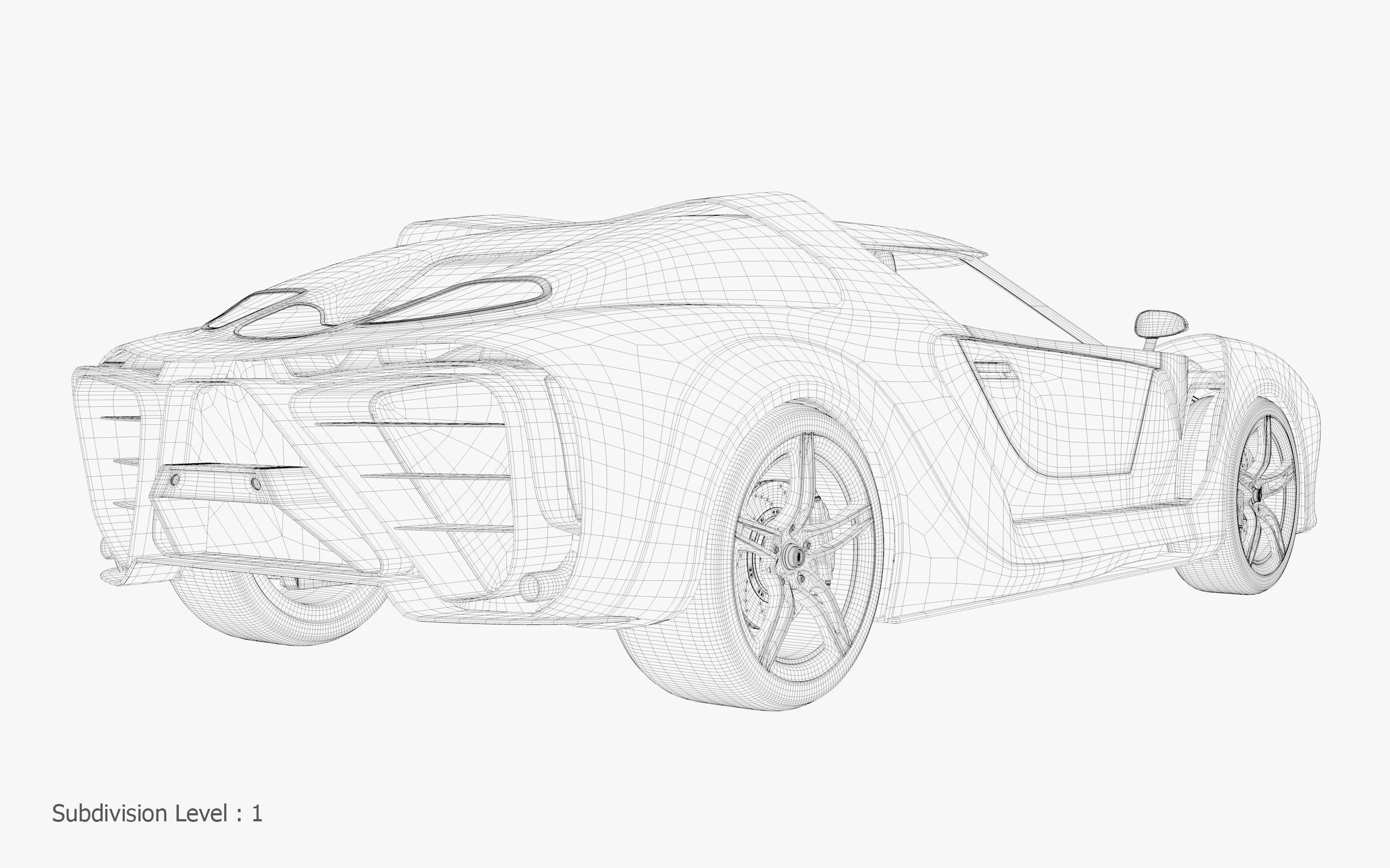 3D Concept Car and Chassis 3D model_39