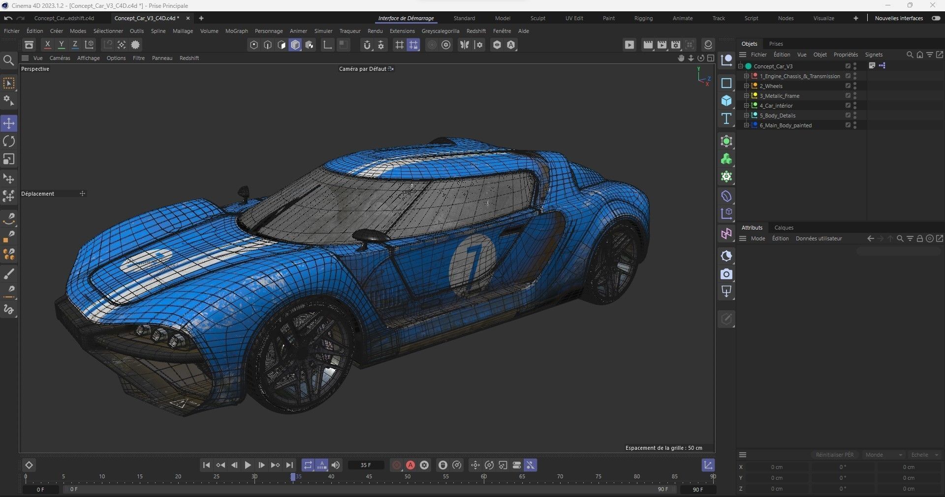 3D Concept Car and Chassis 3D model_52
