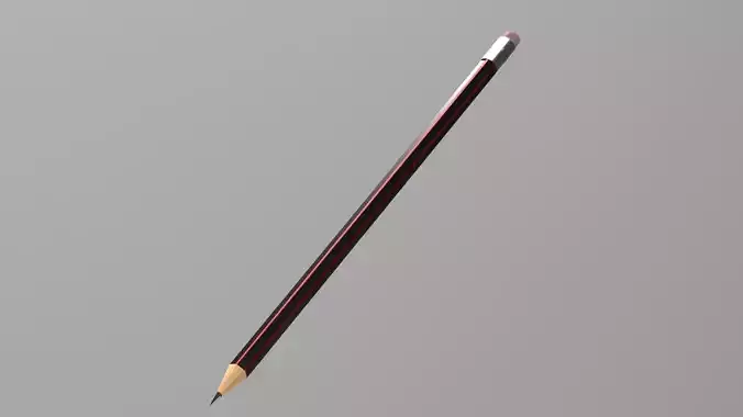Simple Pencil with Rubber