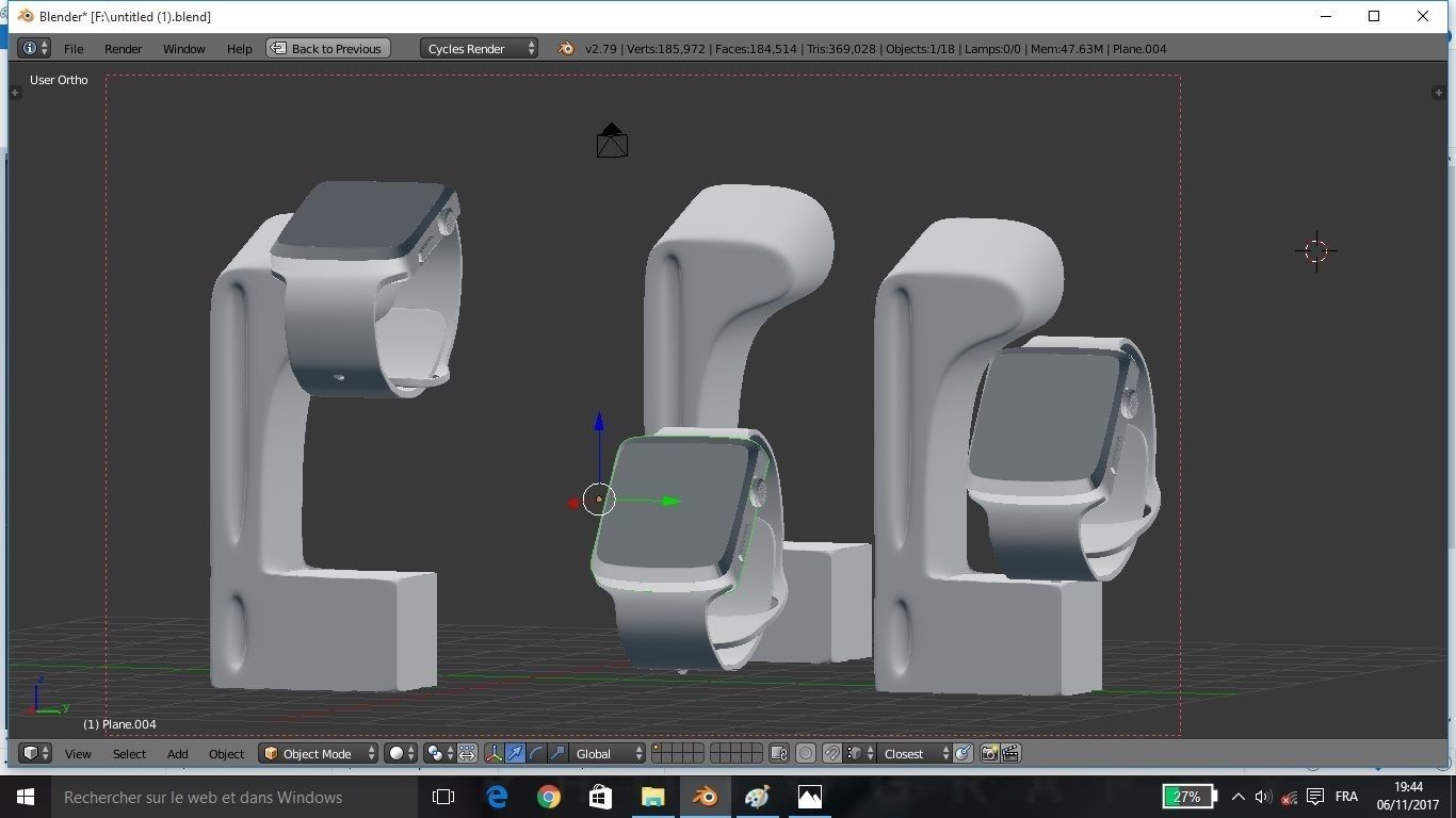 Apple Watch 3D model Low-poly 3D model_7