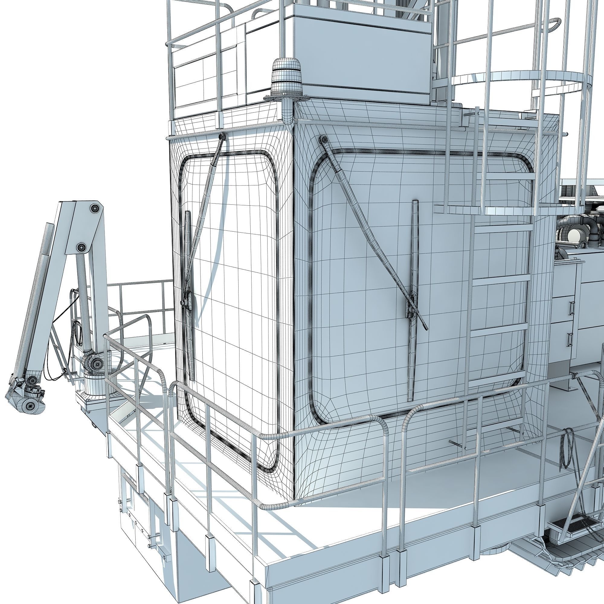 Rotary Drilling Rig 3D model_25